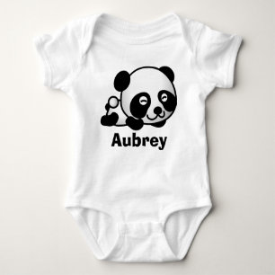 Body Para Bebé Pequeño oso de panda lindo personalizado del bebé