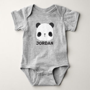 Body Para Bebé Pequeño oso oso panda con nombre personalizado