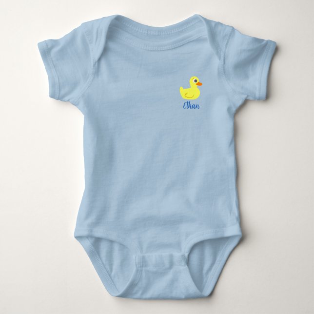 Body Para Bebé Pequeño pato de goma (Anverso)