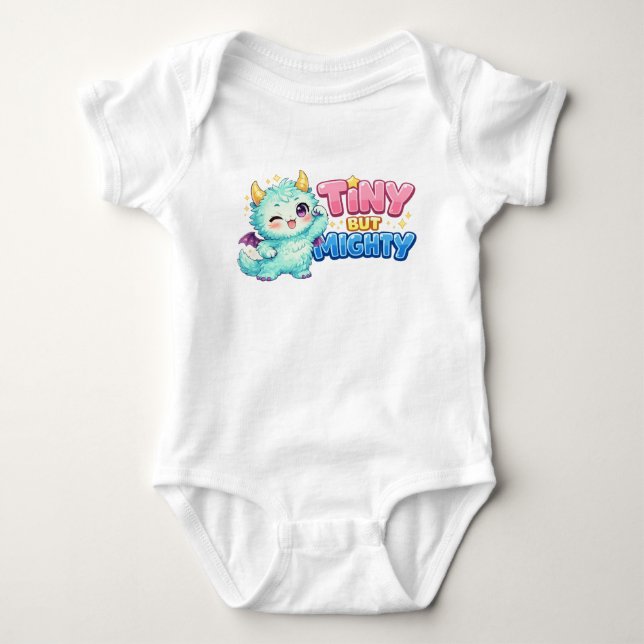 Body Para Bebé Pequeño pero poderoso dragón (Anverso)