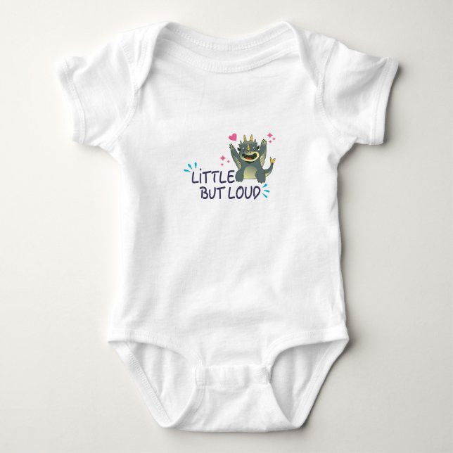 Body Para Bebé Pequeño pero ruidoso (Anverso)