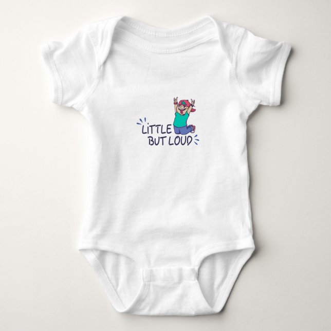 Body Para Bebé Pequeño pero ruidoso (Anverso)