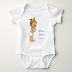 Body Para Bebé Pequeño príncipe rubio Personalized