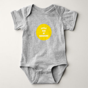 Body Para Bebé Pequeño rayo de sol amarillo Sunshine personaliza