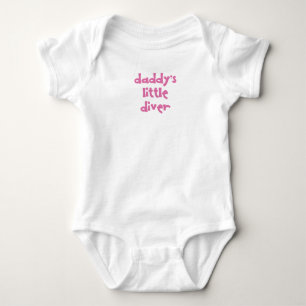 Body Para Bebé Pequeño rosa del buceador del papá