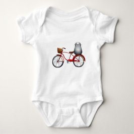 Body Para Bebé Pequeño sello personalizado en una bicicleta