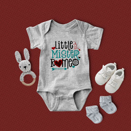 Body Para Bebé Pequeño señor Romeo Día de San Valentín Boy