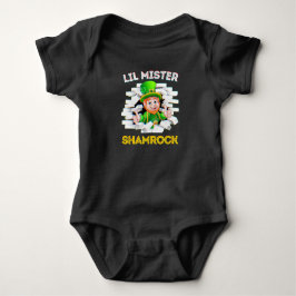 Body Para Bebé Pequeño señor Shamrock: bebé irlandés Leprechaun