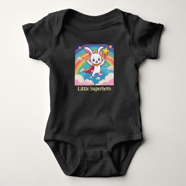Body Para Bebé Pequeño superhéroe (Anverso)