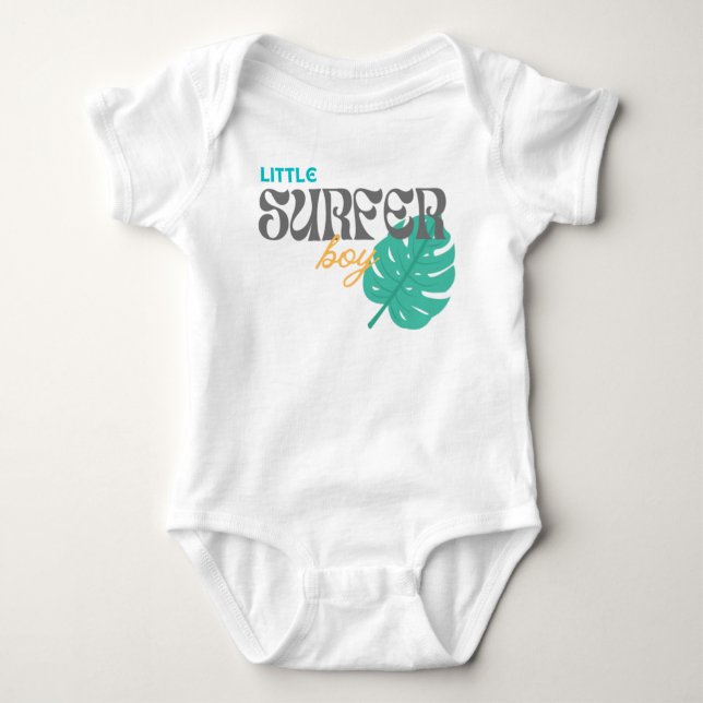 Body Para Bebé Pequeño Surfer Boy - Baby Bodysuit (Anverso)