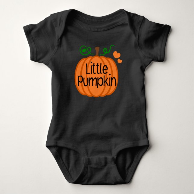 Body Para Bebé Pequeño traje de bebé de calabaza (Anverso)