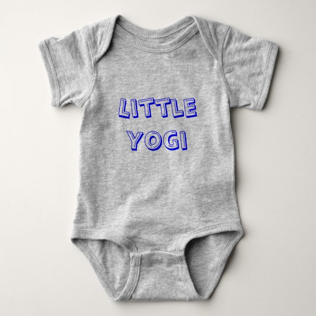 Body Para Bebé Pequeño Yogi - Ropa de yoga para bebés (Anverso)