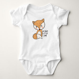 Body Para Bebé Pequeño zorro valiente, lindo sorteo de zorro