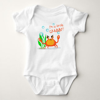 Body Para Bebé Pequeños camiseta del cangrejo/mono malhumorados