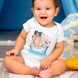 Body Para Bebé Pequeños piratas escuetos
