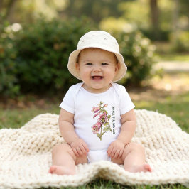 Body Para Bebé Pequeños Polinizadores Personalizados | Floral de 