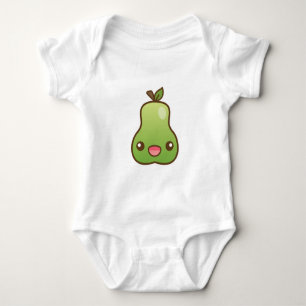 Body Para Bebé Pera Kawaii Feliz