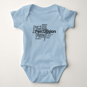 Body Para Bebé Percusación Word Cloud Black Text