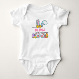 Body Para Bebé Peronalizable Easter Bunny Cute T-Shirt