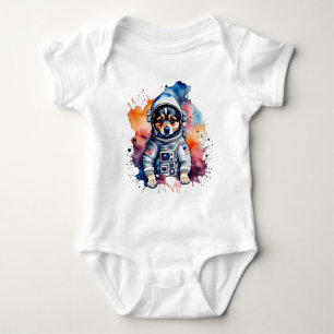 Body Para Bebé Perrito astronauta de perro espacial
