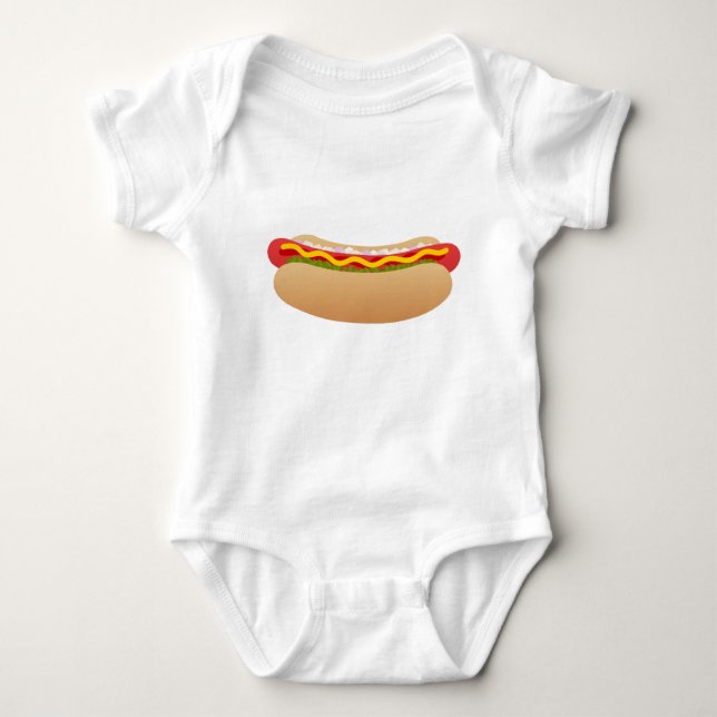 Body Para Bebé Perrito caliente (Anverso)