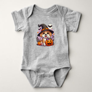 Body Para Bebé Perrito de Halloween adorable