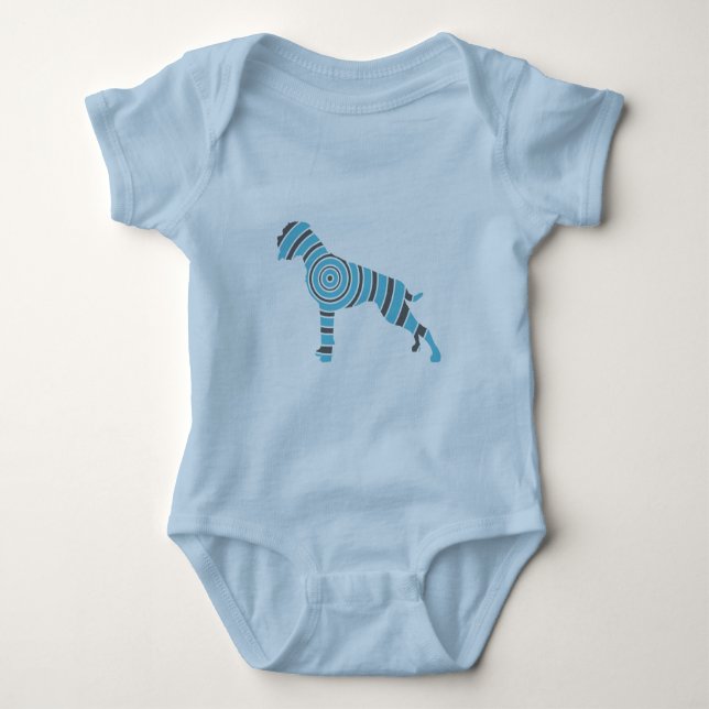 Body Para Bebé Perro Boxer (Anverso)