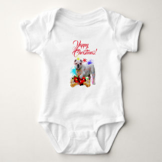 Body Para Bebé Perro Británico Bulldog Navideño Yappy Lindo Perso