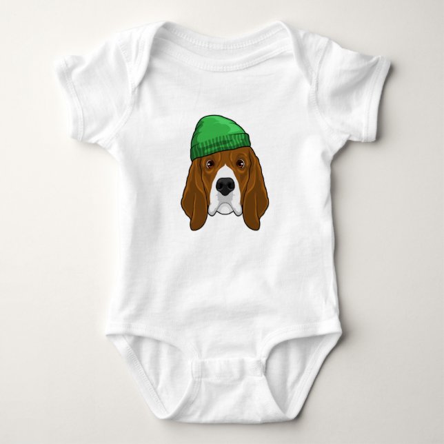 Body Para Bebé Perro con Beanie (Anverso)