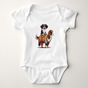 Body Para Bebé Perro cutáneo de Berna en Llama