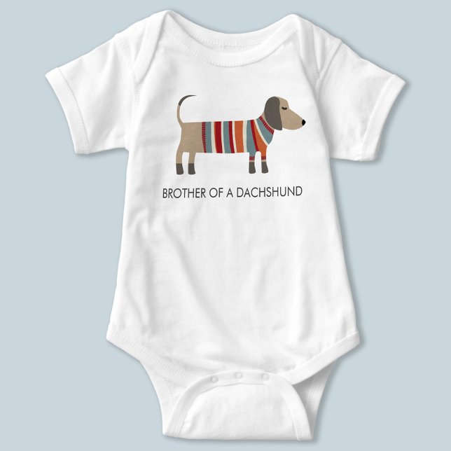 Body Para Bebé Perro Dachshund Sausage (Subido por el creador)