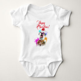 Body Para Bebé Perro dálmata lindo personalizable Navidad diverti