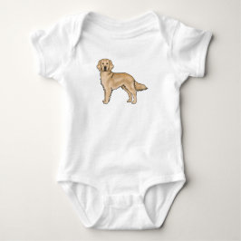 Body Para Bebé Perro de dibujos animados adorable Retriever Dorad