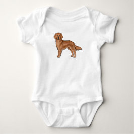 Body Para Bebé Perro de dibujos animados adorable Retriever Dorad