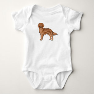 Body Para Bebé Perro de dibujos animados adorable Retriever Dorad