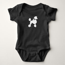 Body Para Bebé Perro de perro de poodle Baby Shower Puppy Gris Ne