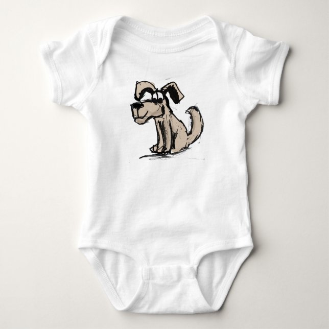 Body Para Bebé Perro Divertido (Anverso)