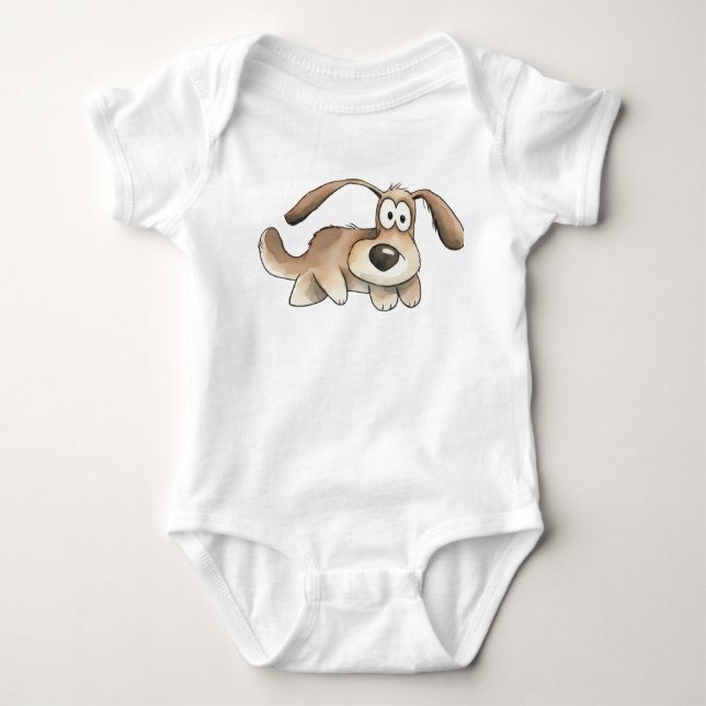Body Para Bebé Perro gracioso (Anverso)