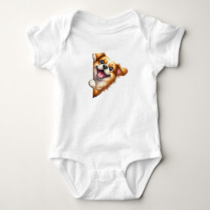 Body Para Bebé Perro guapo