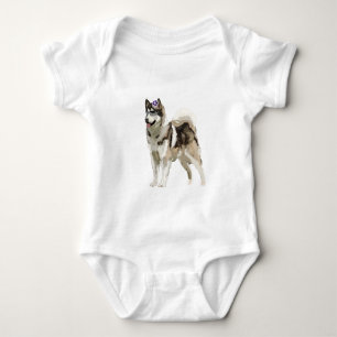 Body Para Bebé Perro Husky Arte Apple iPhone 8/7, Apenas ahí
