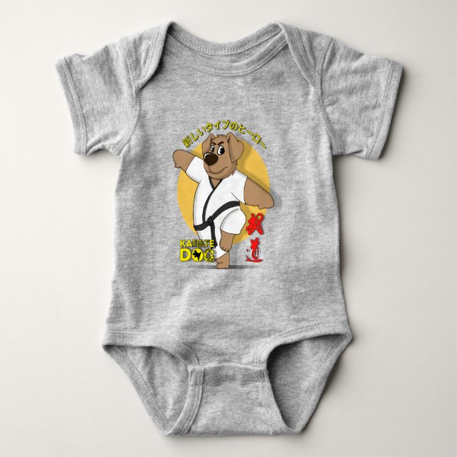 Body Para Bebé Perro Karate | (Anverso)