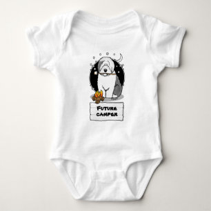 Body Para Bebé Perro lindo Camper Camper Camper Vecino Inglés Gri