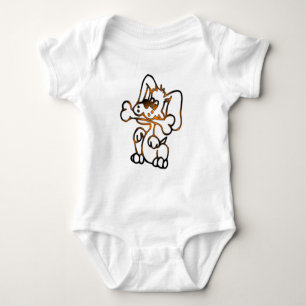 Body Para Bebé Perro lindo con hueso