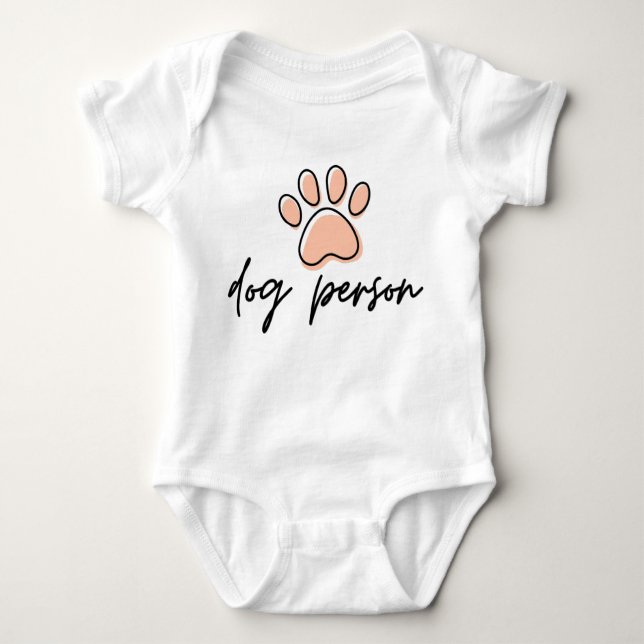 Body Para Bebé Perro Perro Cute Paw Baby Bodysuit (Anverso)