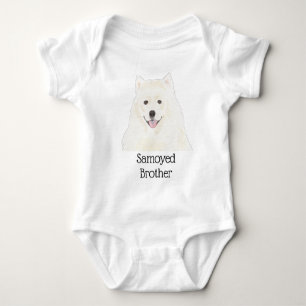 Body Para Bebé Perro Samoyedo esquimal americano personalizable