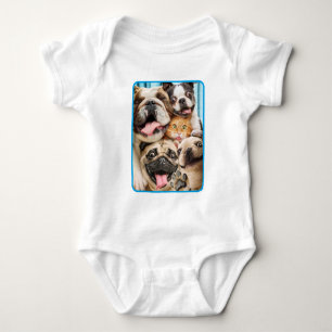 Body Para Bebé Perros y una foto de grupo de gatos
