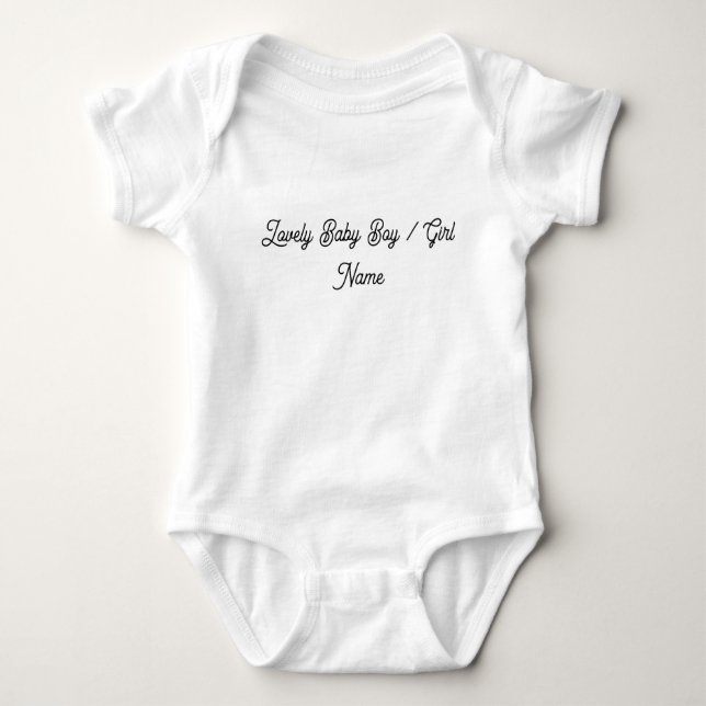 Body Para Bebé Persona Con Nombre Adorable Amor Cómodo (Anverso)