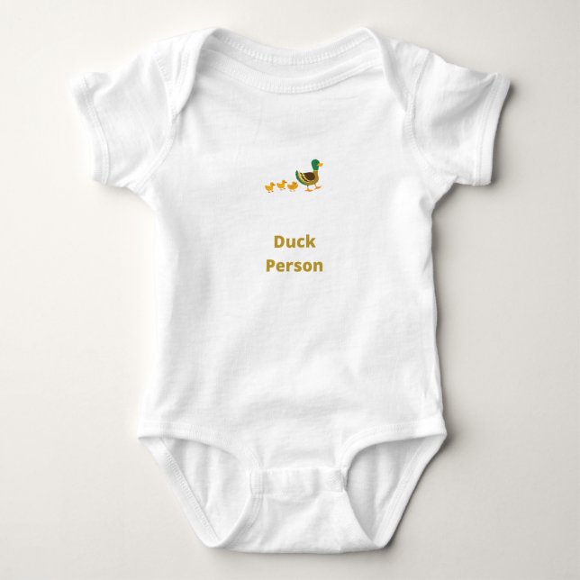 Body Para Bebé Persona del pato - Pato (Anverso)
