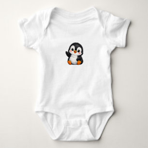 Body Para Bebé Personaje de dibujos animados de pingüino bebé lin