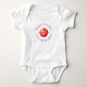 Body Para Bebé Personaje de manzana lindo año nuevo persa Nowruz 